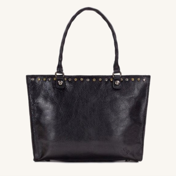 Patricia Nash Bags Patricia Nash Black Studded Leather Zancona Tote